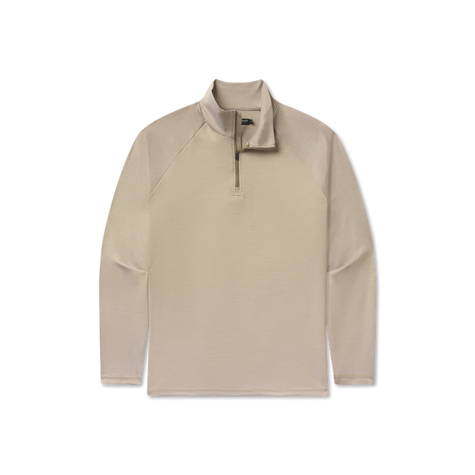 Southern Marsh Southampton Performance Quarterzip in White/Dark Olive