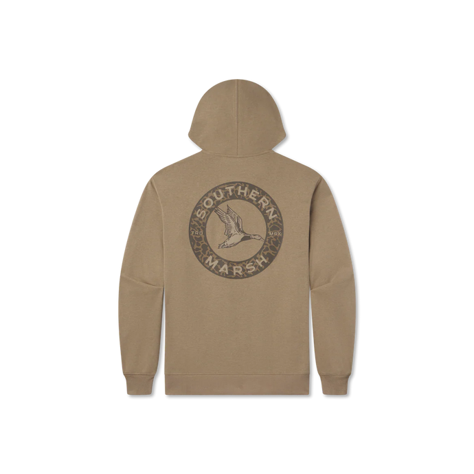 Southern Marsh Surfside Hoodie-Inflight Camo in Khaki