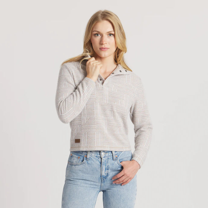 Southern Marsh Southport Isles Pullover in Burnt Taupe