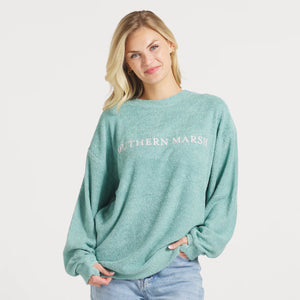 Southern Marsh Sunday Morning Sweater in Washed Kelly Green