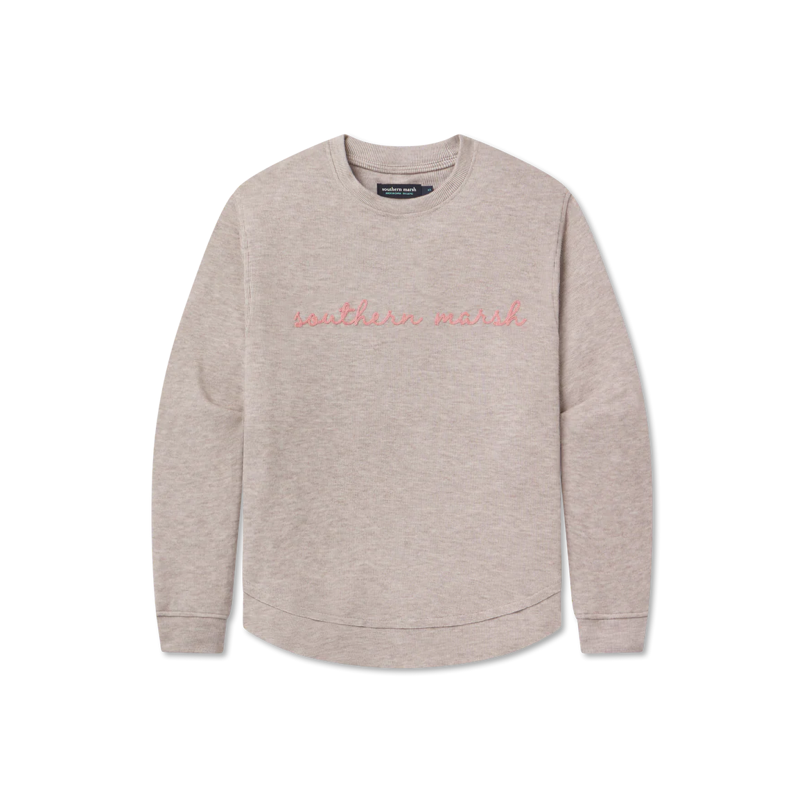 Southern Marsh Terra Textured Vintage Sweater in Burnt Taupe