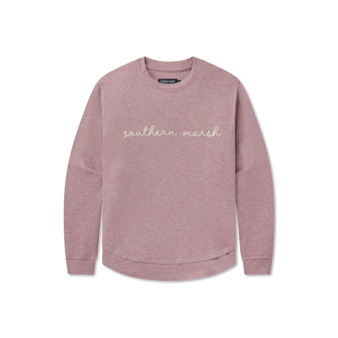 Southern Marsh Terra Textured Vintage Sweater in Camellia