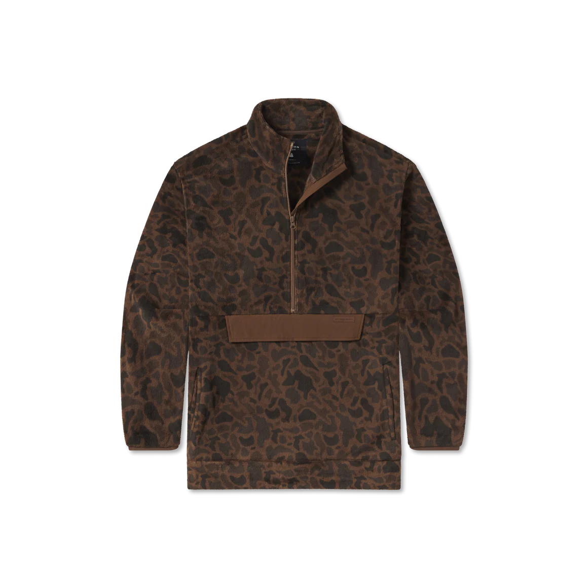 Southern Marsh Wadsworth Fleece-Retro Camo in Stone Brown