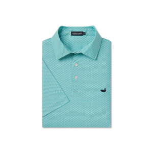 Southern Marsh Flyline Performance Polo Teal Fan Shell