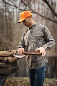 Local Boy Camo Button-Up in Tree Stand