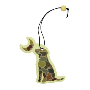 Local Boy River Camo Dog & Moon Air Freshener