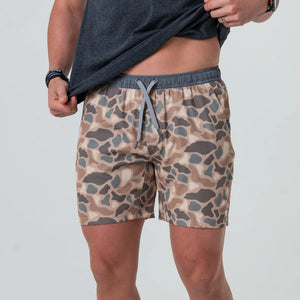 Burlebo 5.5" Athletic Shorts in Pintail Camo