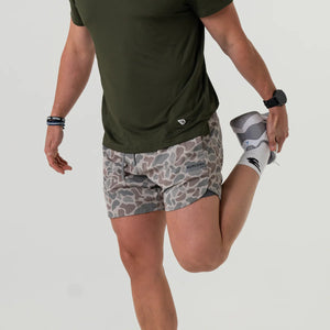 Burlebo Training Shorts in Classic Deer Camo