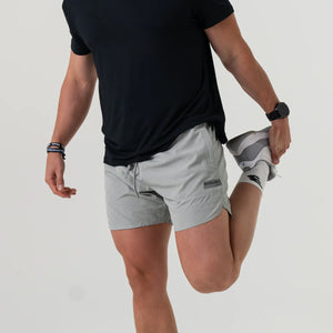 Burlebo Training Shorts in Light Grey