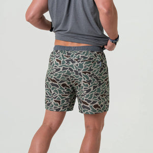 Burlebo 7" Athletic Shorts in Retro Duck Camo
