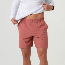 Load image into Gallery viewer, Burlebo 7&quot; Everyday Shorts in Red Clay with Fish Pocket