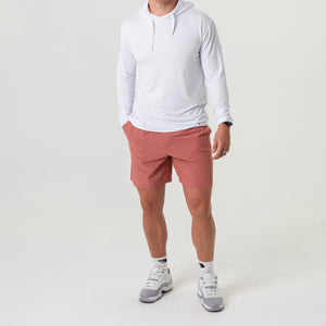 Burlebo 7" Everyday Shorts in Red Clay with Fish Pocket