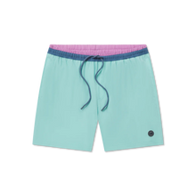 Load image into Gallery viewer, Southern Marsh Men&#39;s Pier Stretch Lined Swim Trunk Antigua Blue