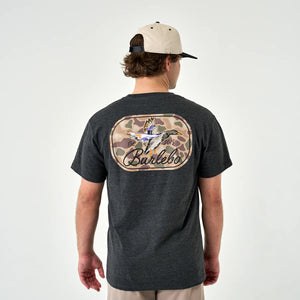 Burlebo Ducks Flying In SS Tee in Heather Black