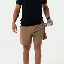 Load image into Gallery viewer, Burlebo 7&quot; Everyday Shorts in Desert Tan with Flying Ducks Pocket