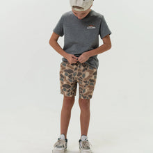 Load image into Gallery viewer, Burlebo Youth Athletic Shorts in Pintail Camo