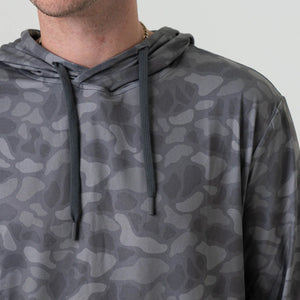 Burlebo Men's Performance Hoodie in Stone Camo