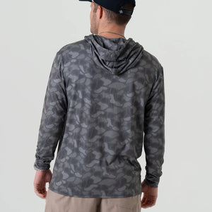 Burlebo Men's Performance Hoodie in Stone Camo