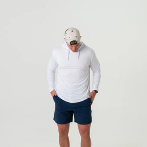 Burlebo Men's Performance Hoodie in White