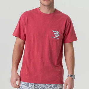 Burlebo White Camo Flying B Logo SS Tee