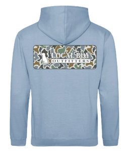 Local Girl Cotton Hoodie in Localflage Bluff Plate