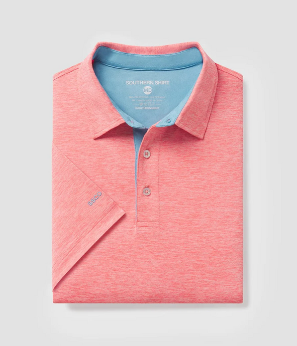 Southern Shirt Co. Men's Grayton Heather Polo Starburst