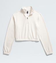 Load image into Gallery viewer, The North Face Women&#39;s Better Terry 1/2 Zip Pullover in White Dune