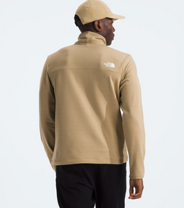 The North Face Men's Cedar Trail 1/4 Zip Pullover in Khaki Stone