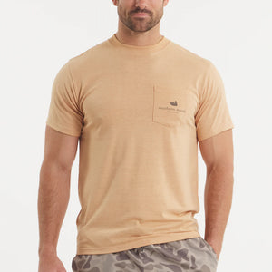 Southern Marsh Seawash Retro Duck Originals SS Tee in Camel