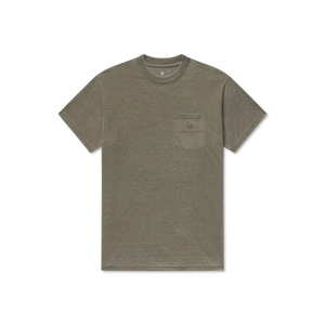 Southern Marsh Men's Retro Duck Originals Seawash Tee in Dark Olive