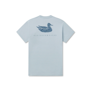 Southern Marsh Seawash Retro Duck Originals SS Tee in Mist Blue