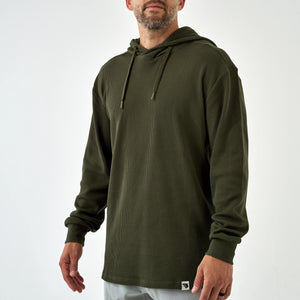 Burlebo Thermal Hoodie in Mallard Green