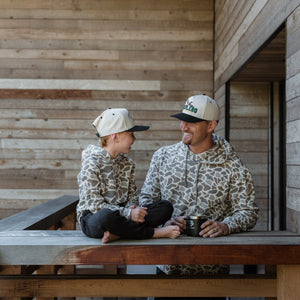 Burlebo Youth Thermal Hoodie in Classic Deer Camo