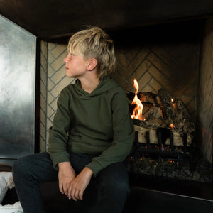 Burlebo Youth Thermal Hoodie in Mallard Green