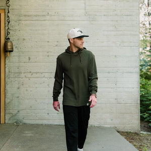 Burlebo Thermal Hoodie in Mallard Green
