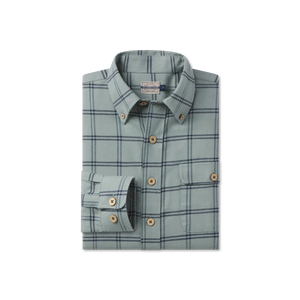 Southern Marsh Cedar Park Windowpane Flannel Navy & Sage