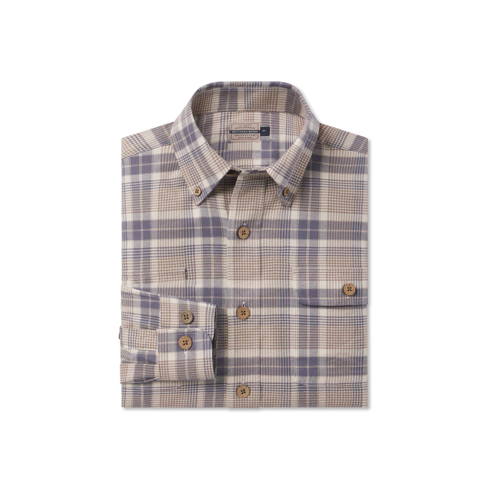 Southern Marsh Randolph Plaid Flannel in Oatmeal