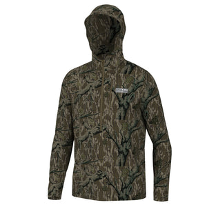 Local Boy Harvest Waffle Half Zip Hoodie in Tree Stand