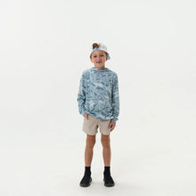 Load image into Gallery viewer, Burlebo Youth Performance Hoodie in Seaside Camo
