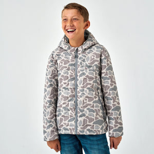 Burlebo Youth Puffer Jacket in Classic Deer Camo