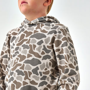 Burlebo Youth Thermal Hoodie in Classic Deer Camo