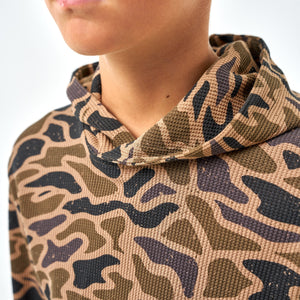 Burlebo Youth Thermal Hoodie in Gauge Camo