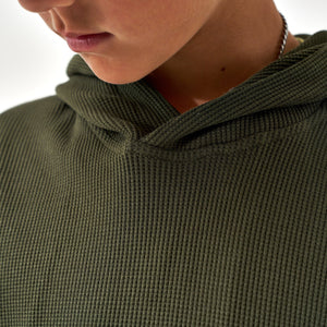 Burlebo Youth Thermal Hoodie in Mallard Green