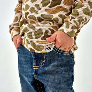 Burlebo Youth Thermal Hoodie in Venado Camo