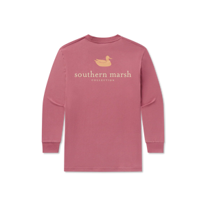 Southern Marsh Youth Authentic LS Tee in Mulberry