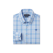 Load image into Gallery viewer, Southern Marsh Youth Benton Performance Plaid Dress Shirt