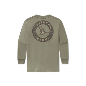 Southern Marsh Youth Inflight Camo LS Tee