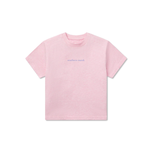 Southern Marsh Youth Southern Classics Comfort SS Tee in Washed Pink