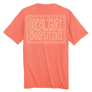 Local Girl Youth Checkered Charm SS Tee