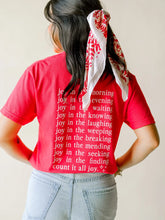Load image into Gallery viewer, Count It All Joy SS Tee in Cherry Red
